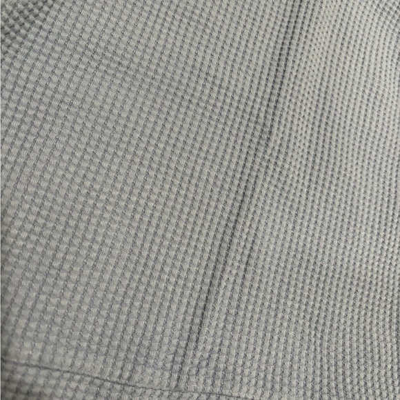 The North Face Chabot Mock Neck Long Sleeve Waffle Sweater Blue size small - Picture 3 of 7